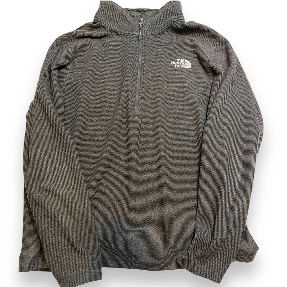 North Face Cap Rock Textured Half Zip Pullover Size XL Gray Sweatshirt.